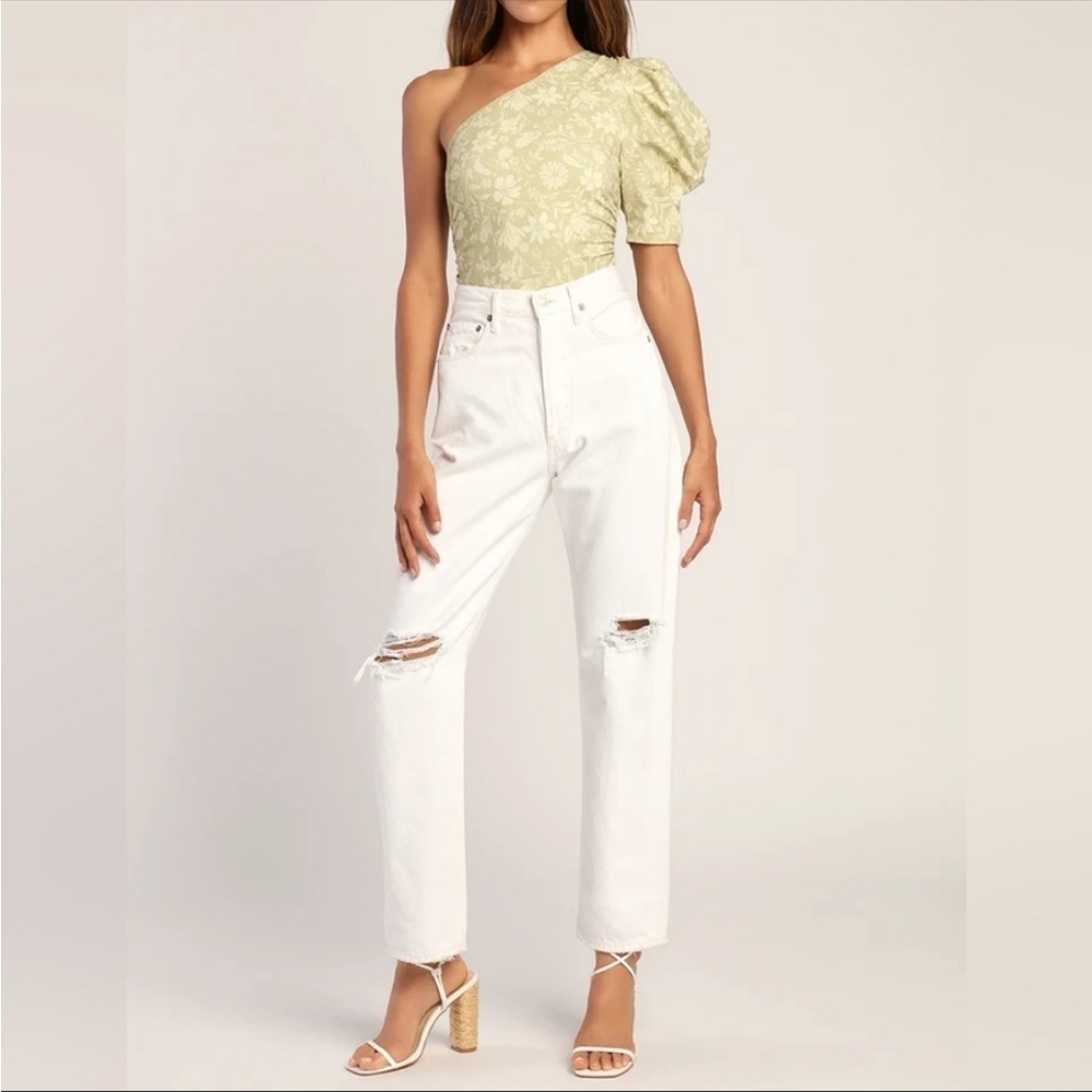 Free People One Shoulder Body Suit Cactus Combo